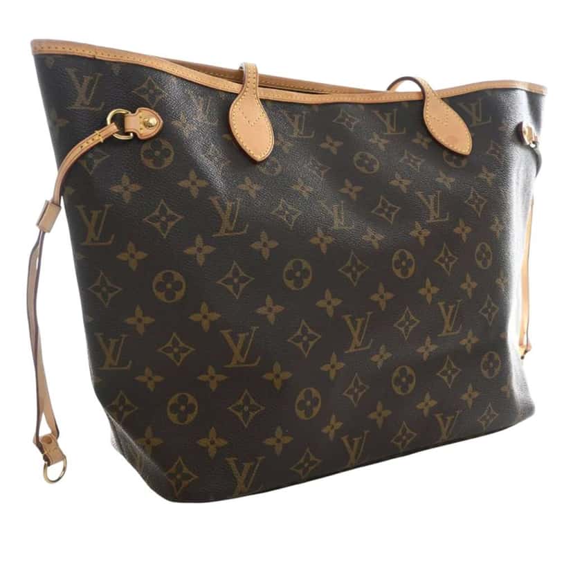 Louis Vuitton Monogram Neverfull MM Brown Good condition - Back View