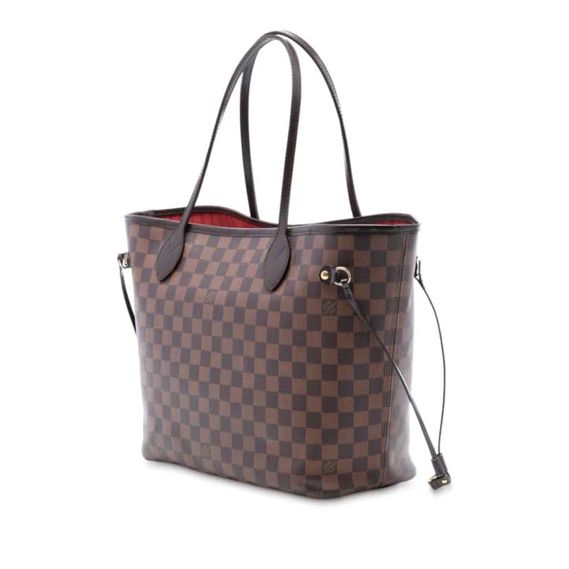 Louis Vuitton Damier Ebene Neverfull MM Brown Good condition - Back View