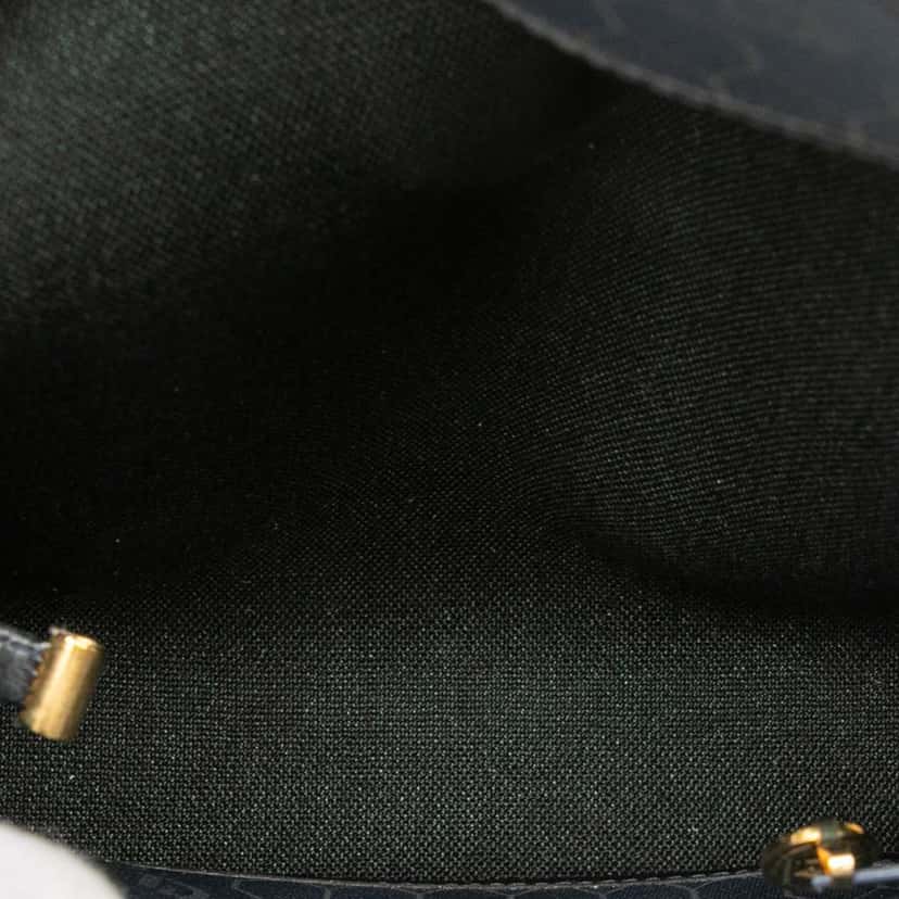 Dior Honeycomb Coated Canvas Crossbody Blue Canvas Good condition - Model View