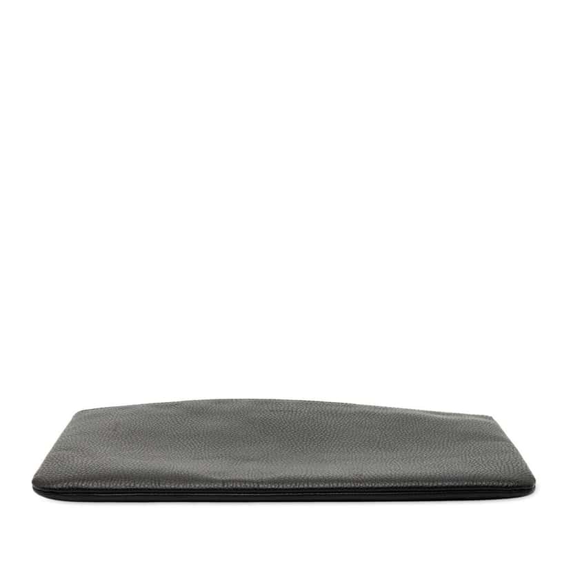 Gucci Calfskin Bamboo Tassel Clutch Black Leather Good condition - Inside View