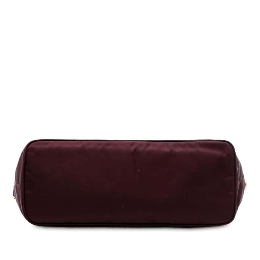 Prada Saffiano Trimmed Tessuto Satchel Red Good condition - Inside View