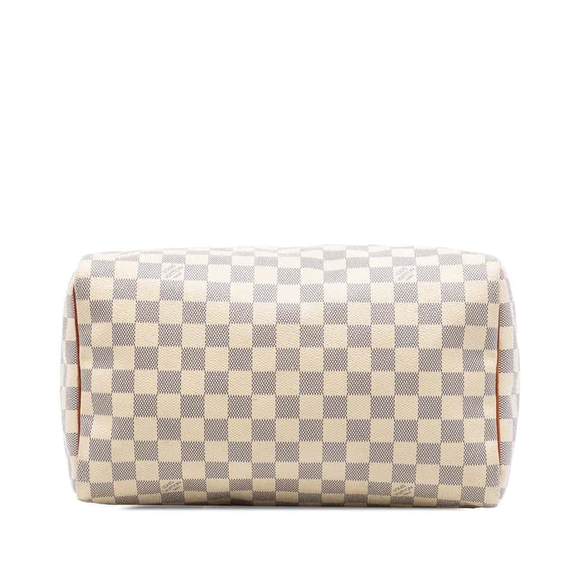 Louis Vuitton Damier Azur Speedy 30 White Good condition - Inside View