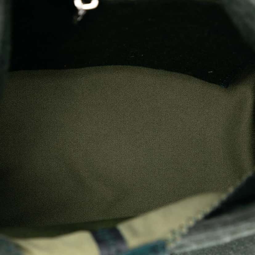 Fendi Cotton Shoulder Bag Green Cotton Good condition - Model View