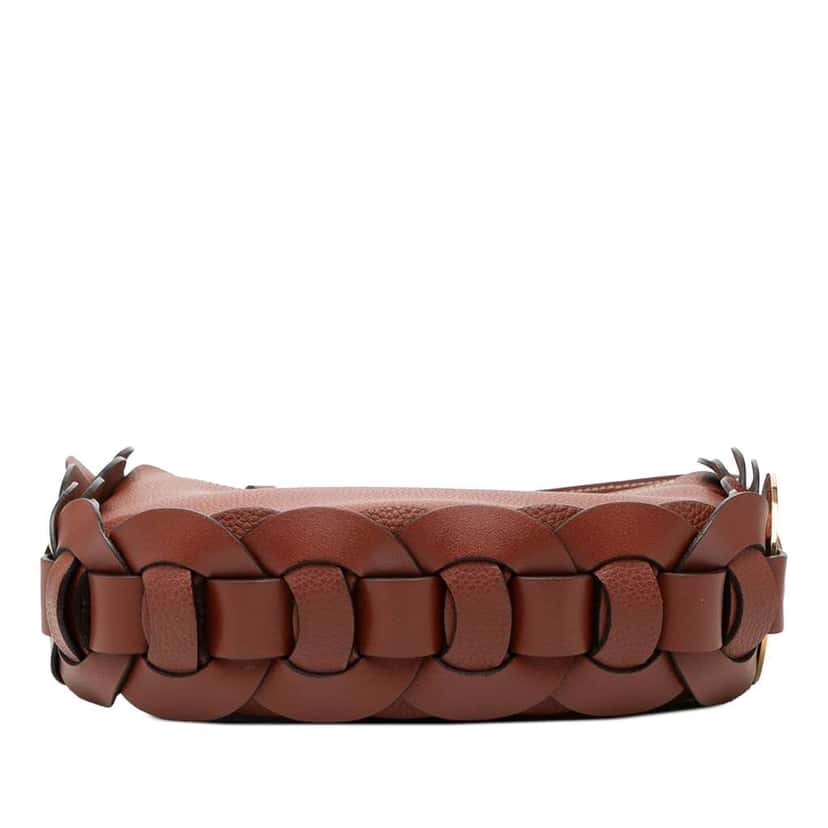 Chloé Small Grained Calfskin Darryl Hobo Brown Leather Very good condition - Inside View