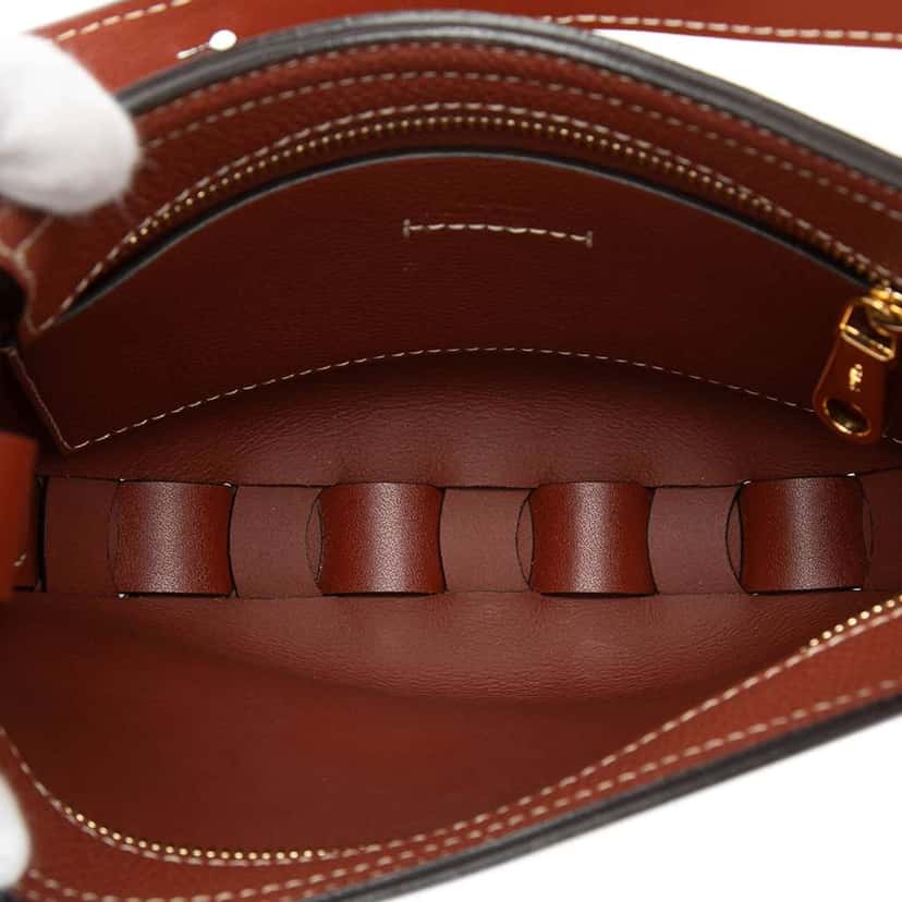 Chloé Small Grained Calfskin Darryl Hobo Brown Leather Very good condition - Model View