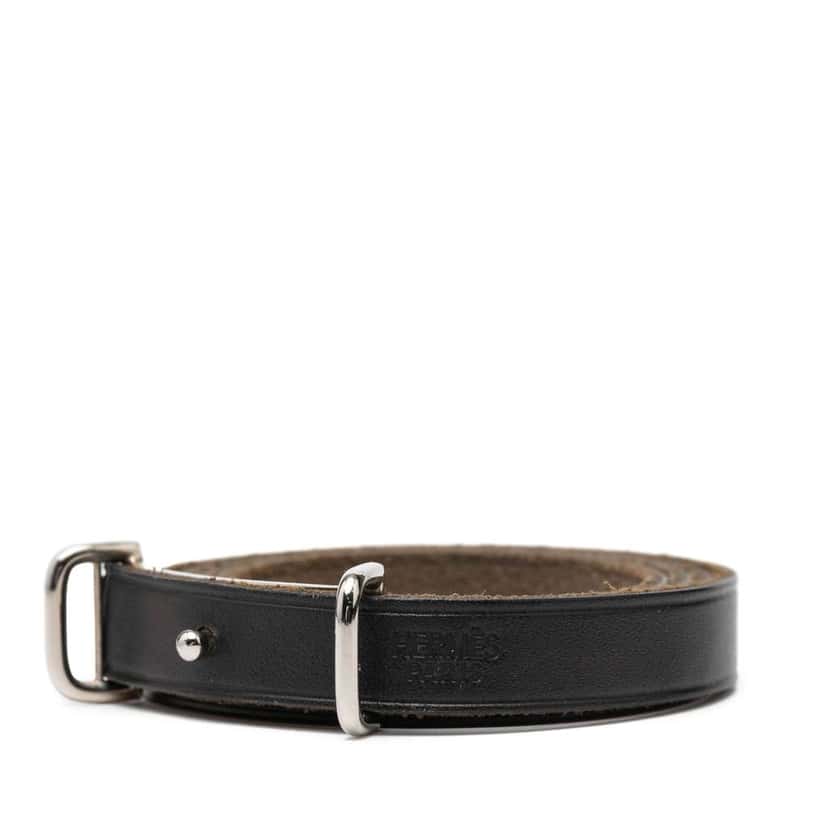 Hermès Swift Api II Double Tour Bracelet Black Leather Very good condition - Back View
