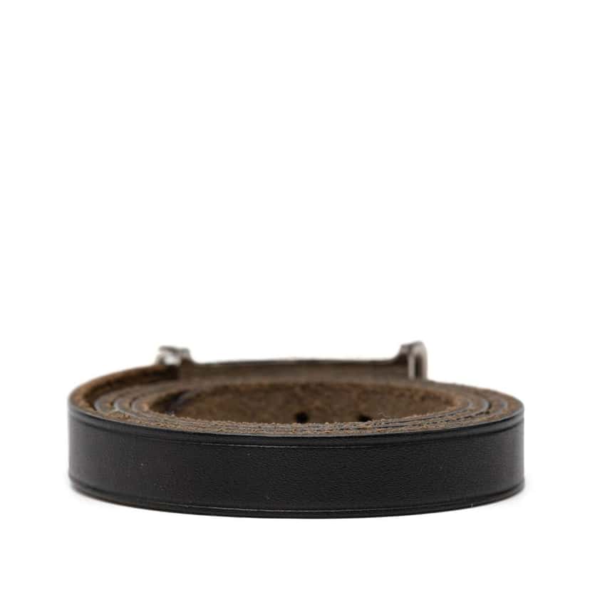 Hermès Swift Api II Double Tour Bracelet Black Leather Very good condition - Inside View