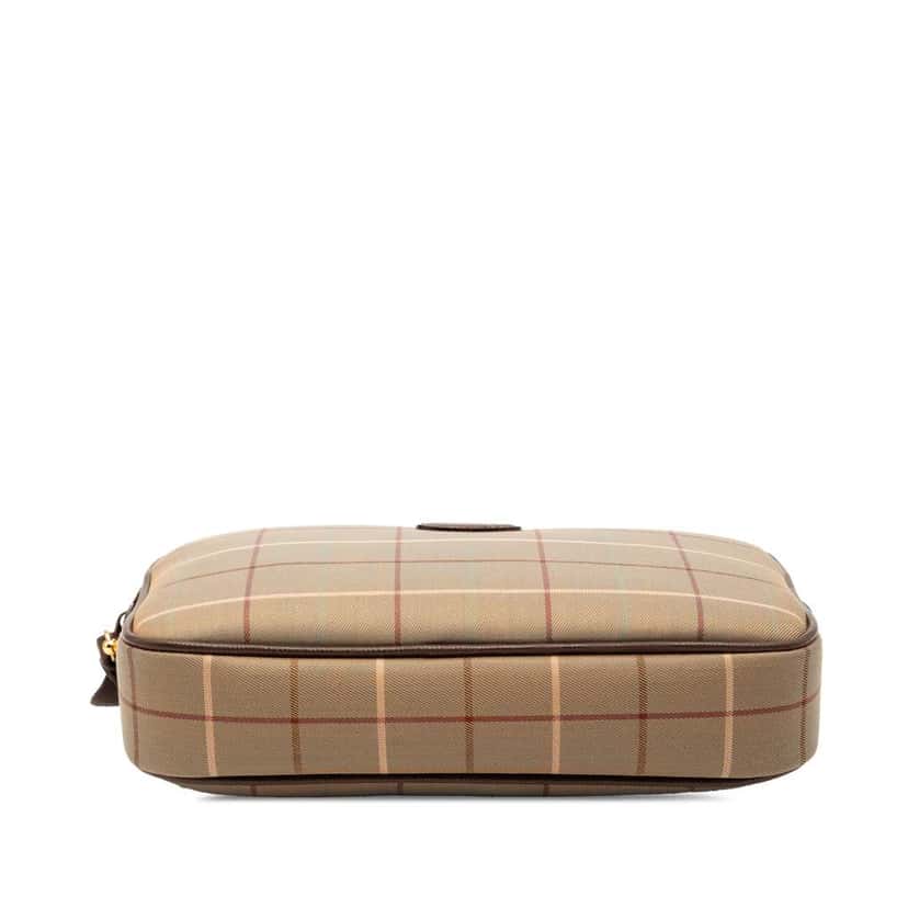 Burberry Vintage Check Canvas Clutch Brown Canvas Very good condition - Inside View