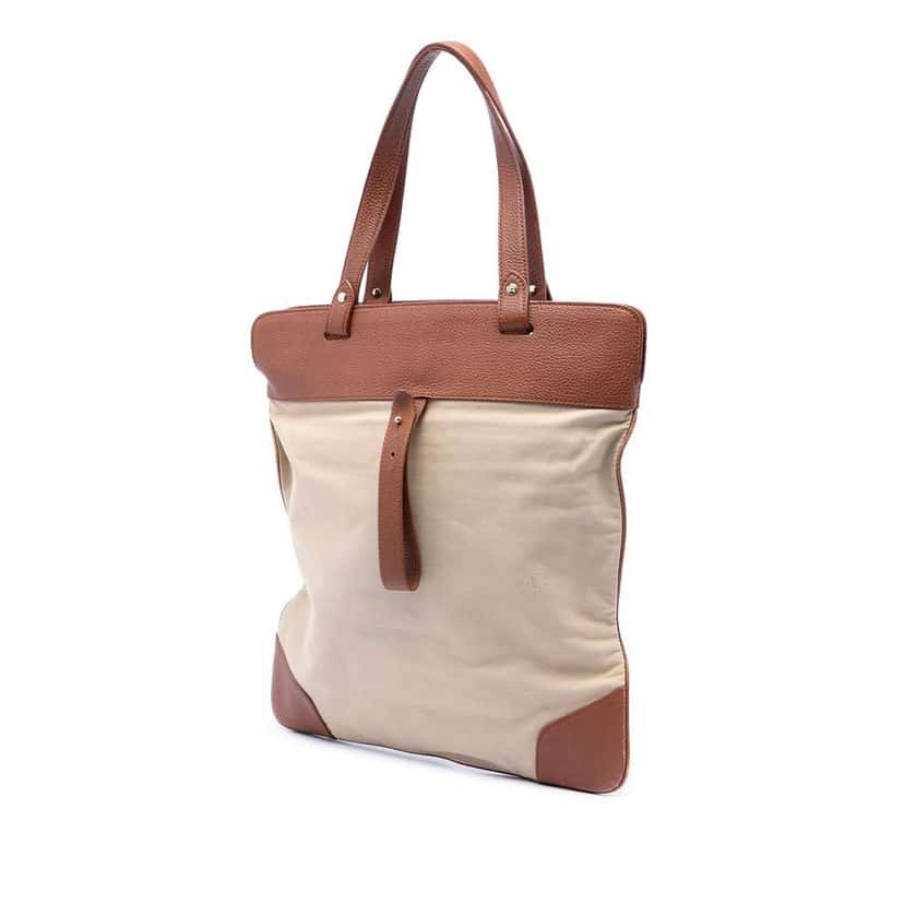 Burberry Canvas Stowell Roll Up Tote Brown Canvas Very good condition - Back View