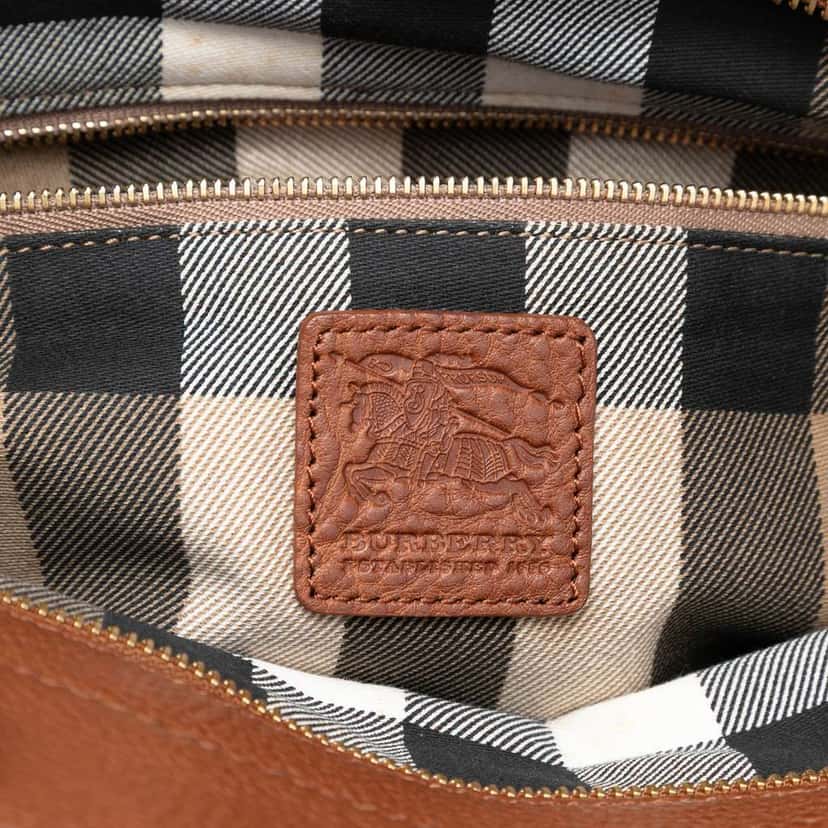 Burberry Canvas Stowell Roll Up Tote Brown Canvas Very good condition - Box View