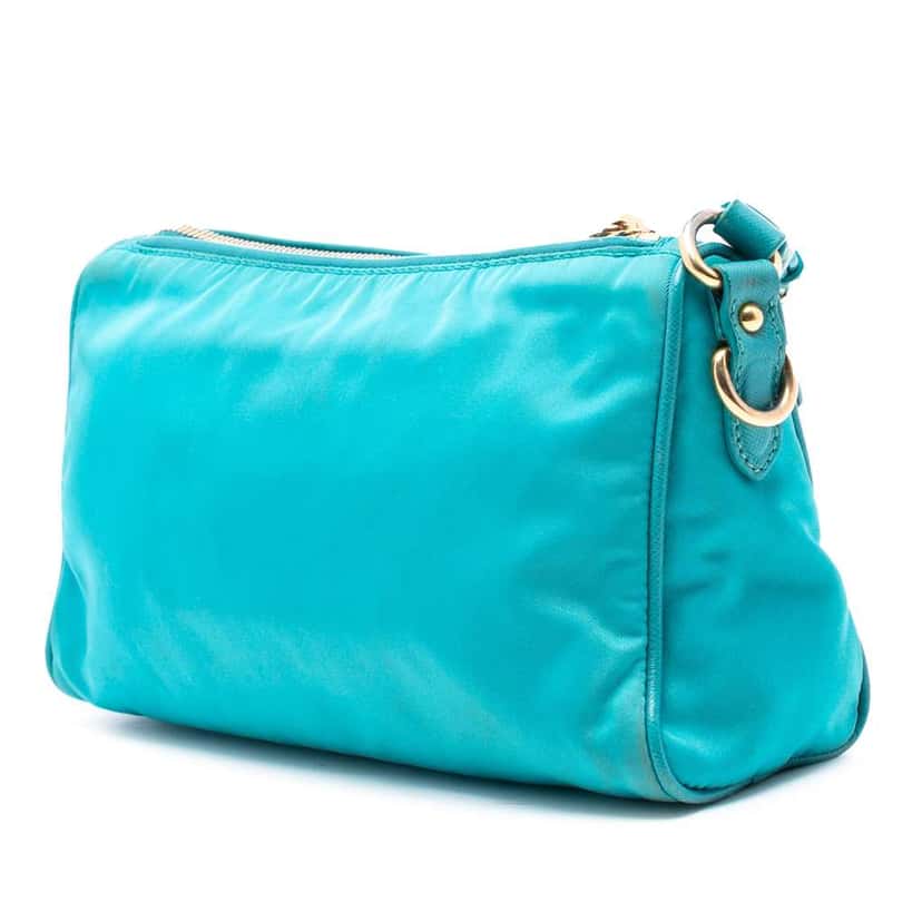 Prada Tessuto Shoulder Bag Blue Good condition - Back View