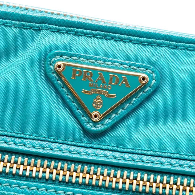Prada Tessuto Shoulder Bag Blue Good condition - Box View
