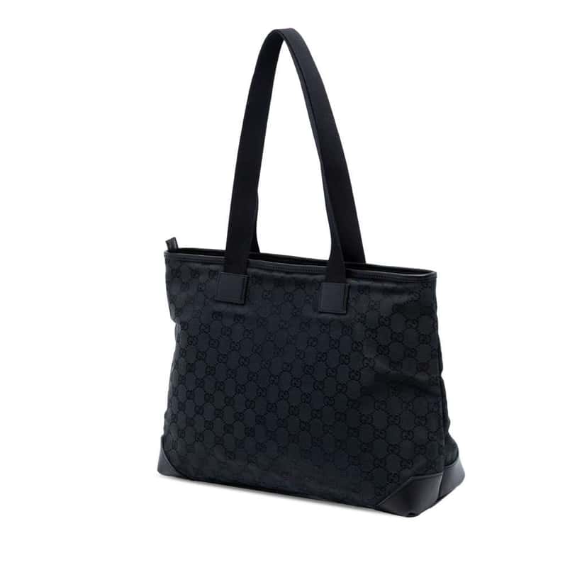 Gucci GG Canvas Tote Black Canvas Good condition - Back View