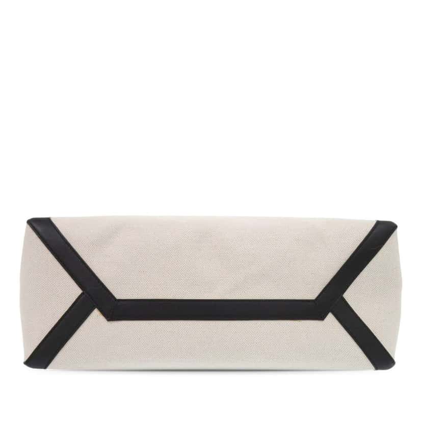 Valentino Medium Canvas Rockstud VLTN Tote White Canvas Good condition - Inside View