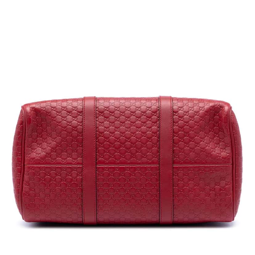 Gucci Medium Microguccissima Satchel Red Leather Good condition - Inside View
