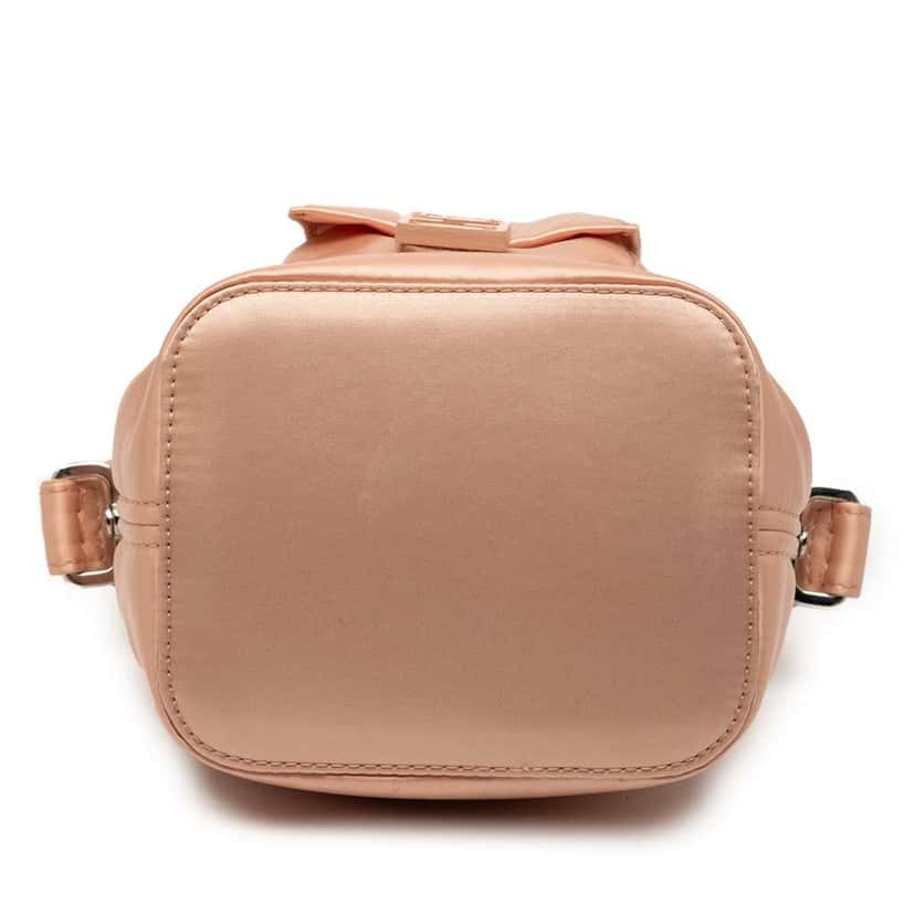 Fendi Mini Satin Mon Tresor Bucket Bag Pink Satin Good condition - Inside View