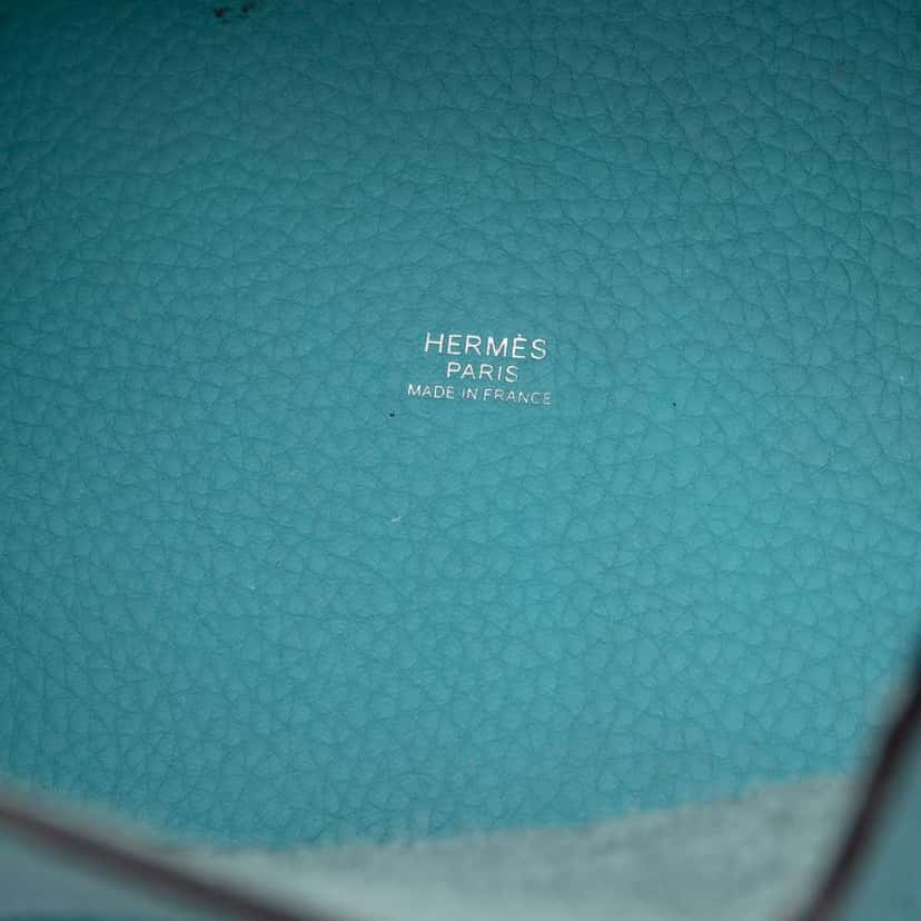 Hermès Clemence Picotin Lock 18 Blue Leather Very good condition - Box View