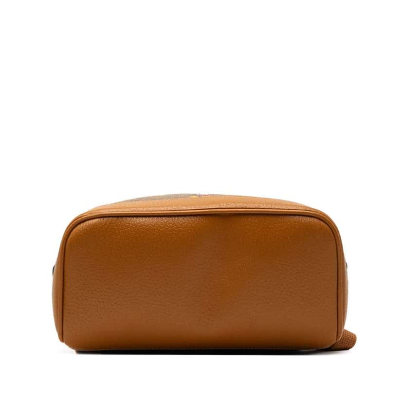 Gucci Disney Small Micro GG Supreme Mickey Mouse Dome Backpack Brown Canvas Good condition - Inside View