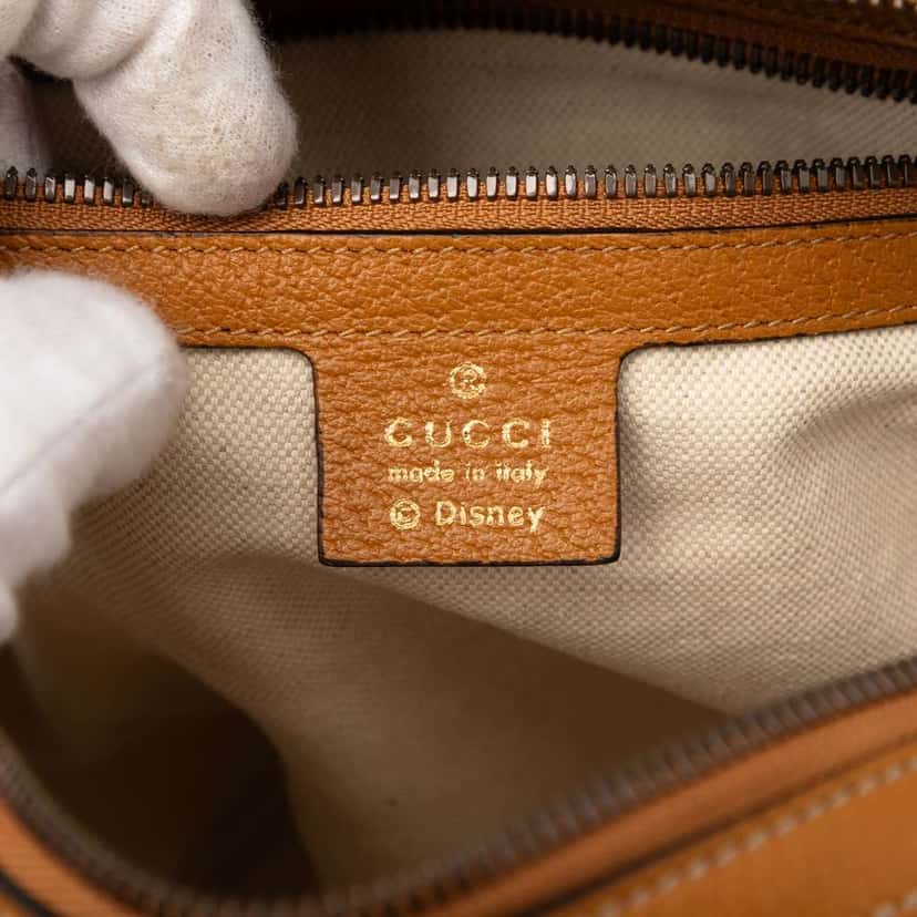 Gucci Disney Small Micro GG Supreme Mickey Mouse Dome Backpack Brown Canvas Good condition - Box View