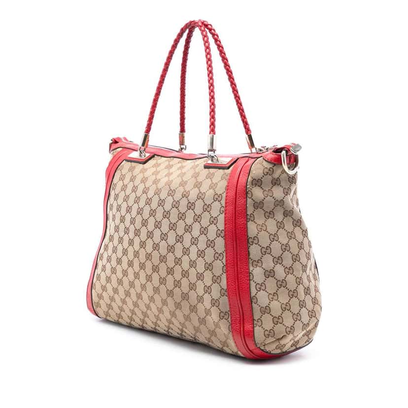 Gucci Large GG Canvas Bella Satchel Beige Good condition - Back View