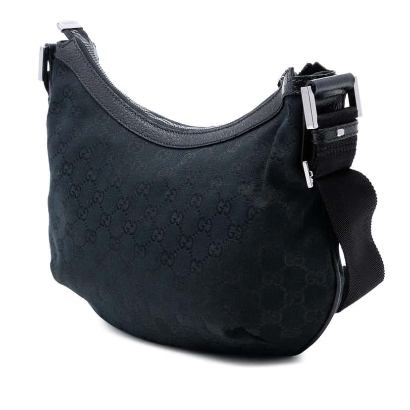 Gucci GG Canvas Crossbody Black Canvas Good condition - Back View