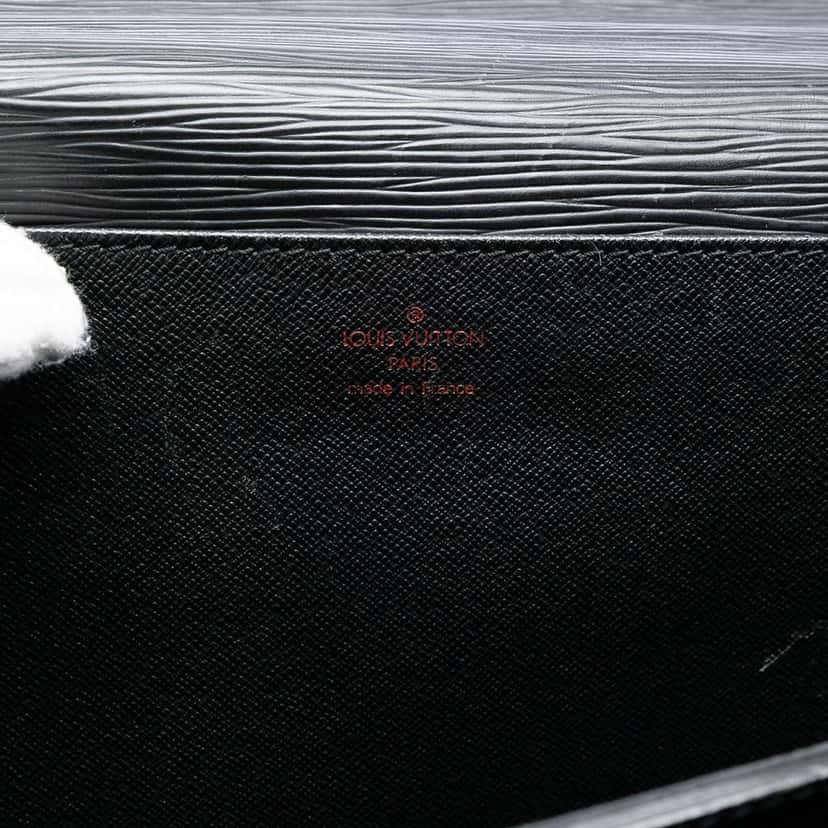 Louis Vuitton Epi Serviette Conseiller Black Leather Good condition - Box View