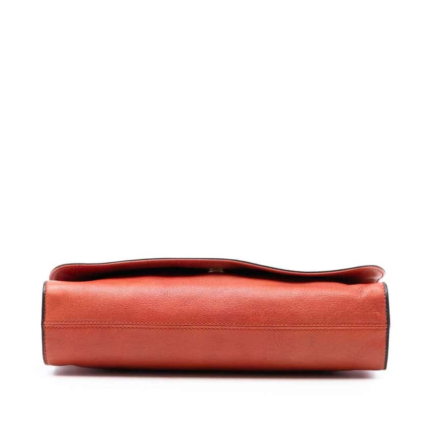 Gucci Leather Harness Shoulder Bag Orange Leather Good condition - Inside View