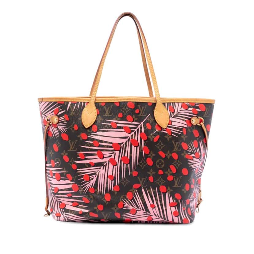 Louis Vuitton Monogram Jungle Dots Neverfull MM Brown Good condition - Front View