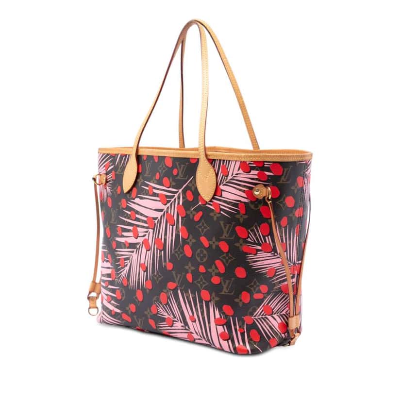 Louis Vuitton Monogram Jungle Dots Neverfull MM Brown Good condition - Back View