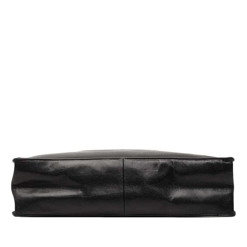 Chanel CC Caviar Chain Tote Black Leather Good condition - Inside View