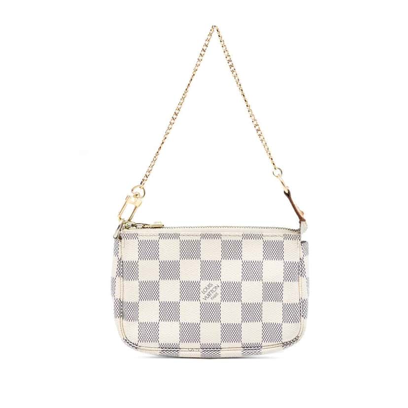 Louis Vuitton Damier Azur Mini Pochette Accessoires White Good condition - Front View