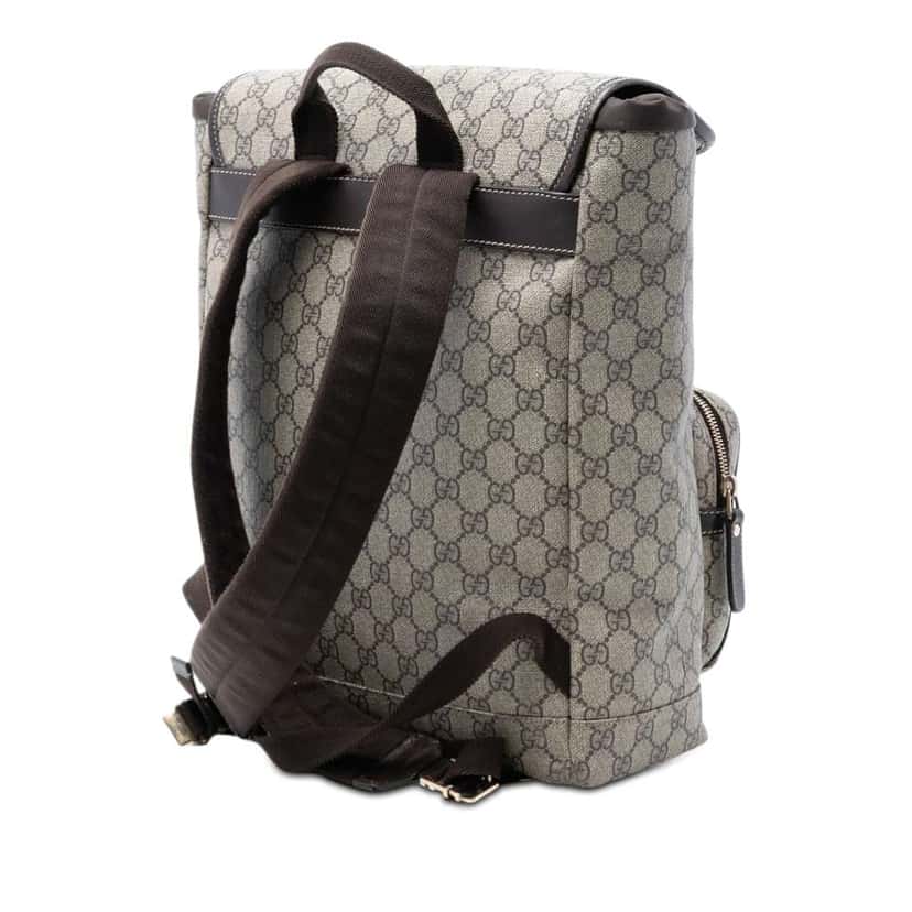 Gucci GG Supreme Backpack Beige Good condition - Back View