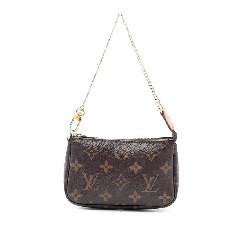 Louis Vuitton Monogram Mini Pochette Accessoires Brown Good condition - Front View