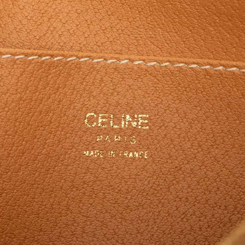 Celine Macadam Coated Canvas Clutch Brown Canvas Good condition - Box View