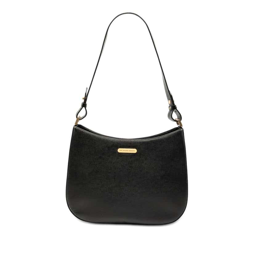 Burberry Leather Shoulder Bag Black Leather Good condition - Front View