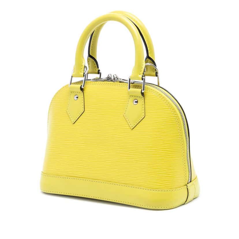 Louis Vuitton Epi Alma BB Yellow Leather Good condition - Back View