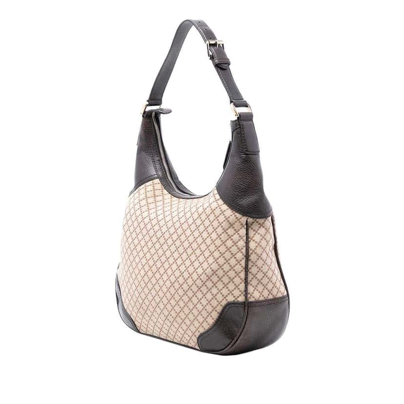 Gucci Diamante Canvas Catherine Shoulder Bag Beige Very good condition - Back View