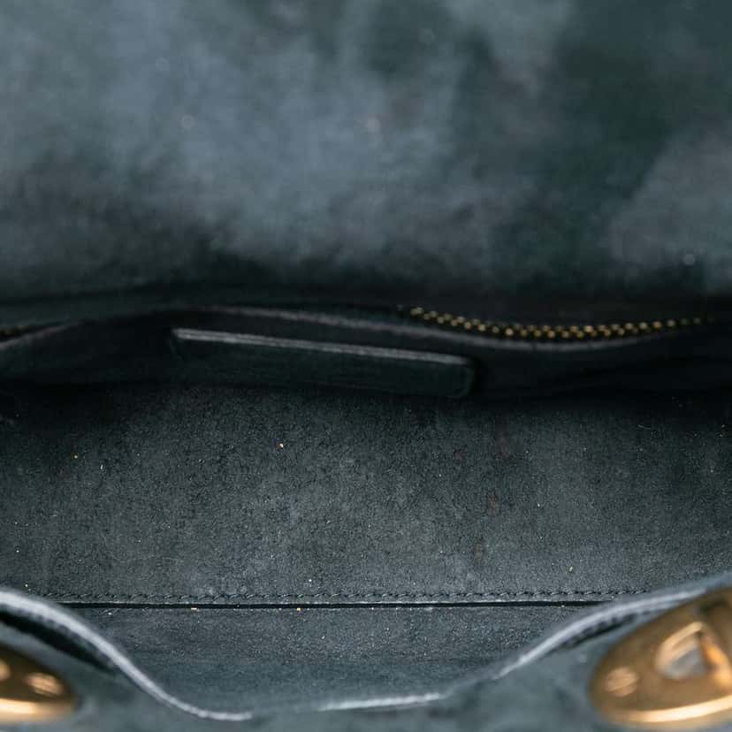 Dior Mini Denim Cannage Studded Supple Lady Dior Blue Denim Good condition - Model View