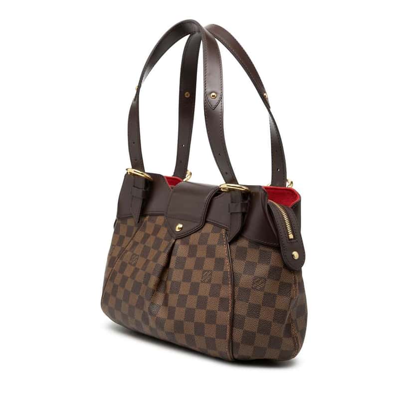 Louis Vuitton Damier Ebene Sistina PM Brown Very good condition - Back View