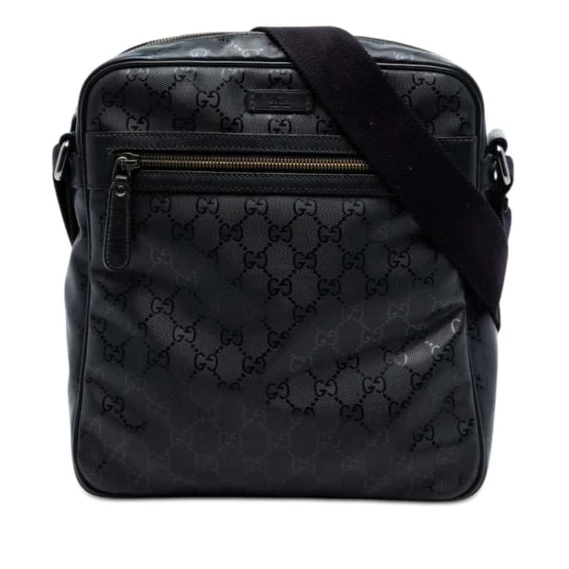 Gucci GG Imprime Crossbody Black Canvas Very good condition - Front View
