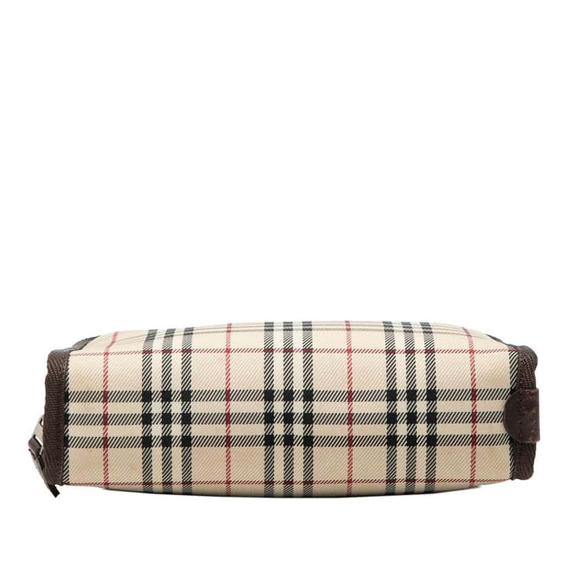 Burberry House Check Canvas Cosmetic Pouch Beige Good condition - Inside View