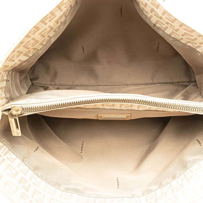 Fendi Zucchino Canvas Tote Brown Canvas Good condition - Model View