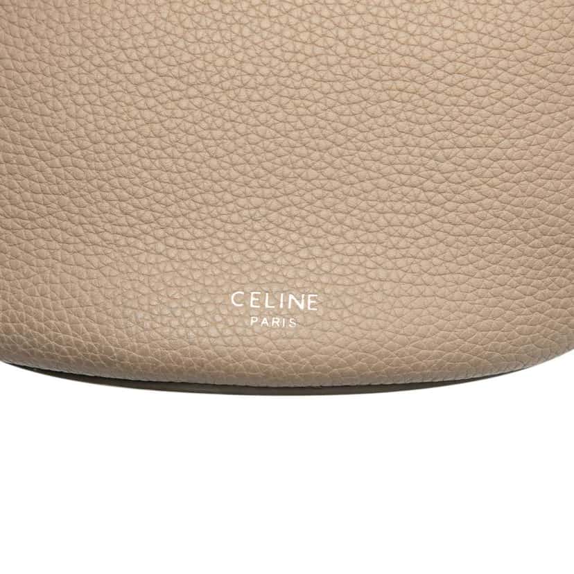 Celine Nano Leather Big Bucket Bag Beige Leather Good condition - Box View