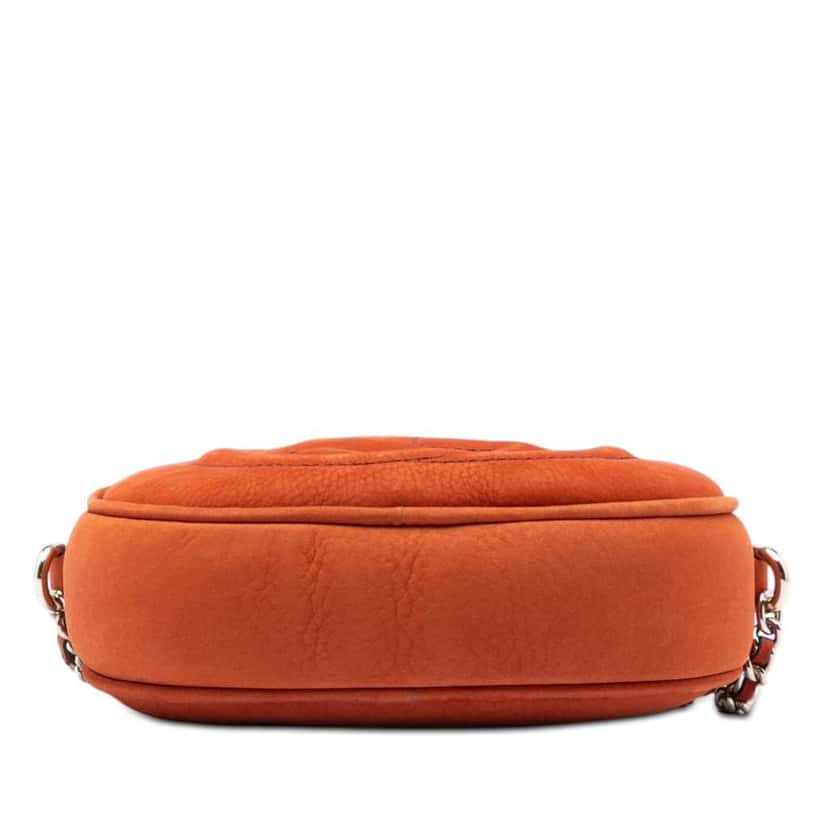 Gucci Mini Nubuck Soho Chain Crossbody Orange Leather Good condition - Inside View