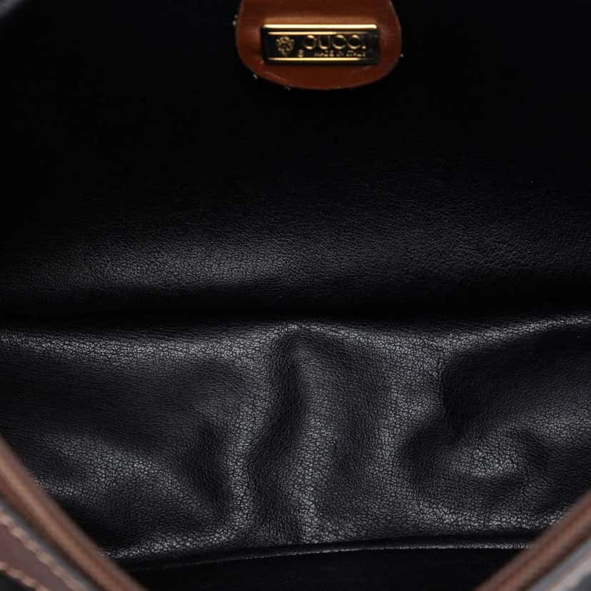 Gucci Micro GG Supreme Crossbody Black Canvas Good condition - Model View