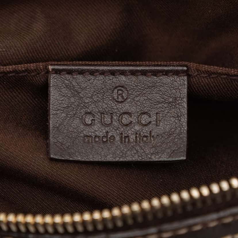 Gucci GG Canvas Trophy Boston Bag Beige Canvas Good condition - Box View