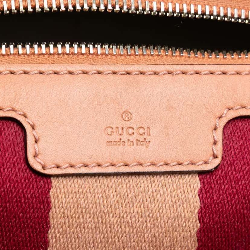 Gucci Small GG Canvas Web Joy Boston Bag Beige Good condition - Box View