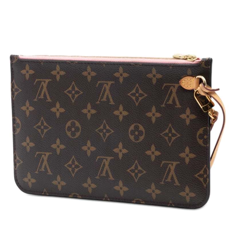 Louis Vuitton Monogram Neverfull MM Pochette Brown Very good condition - Back View