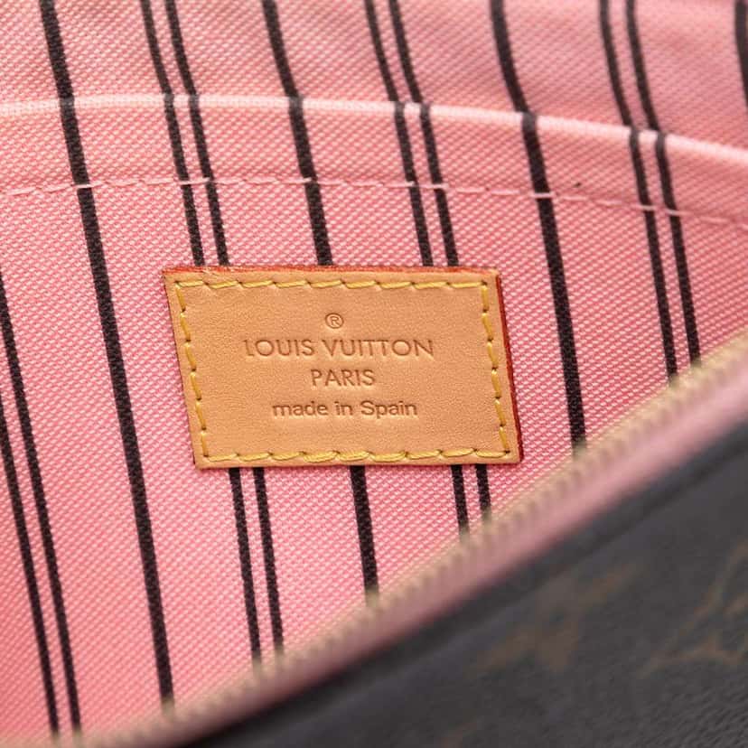 Louis Vuitton Monogram Neverfull MM Pochette Brown Very good condition - Box View