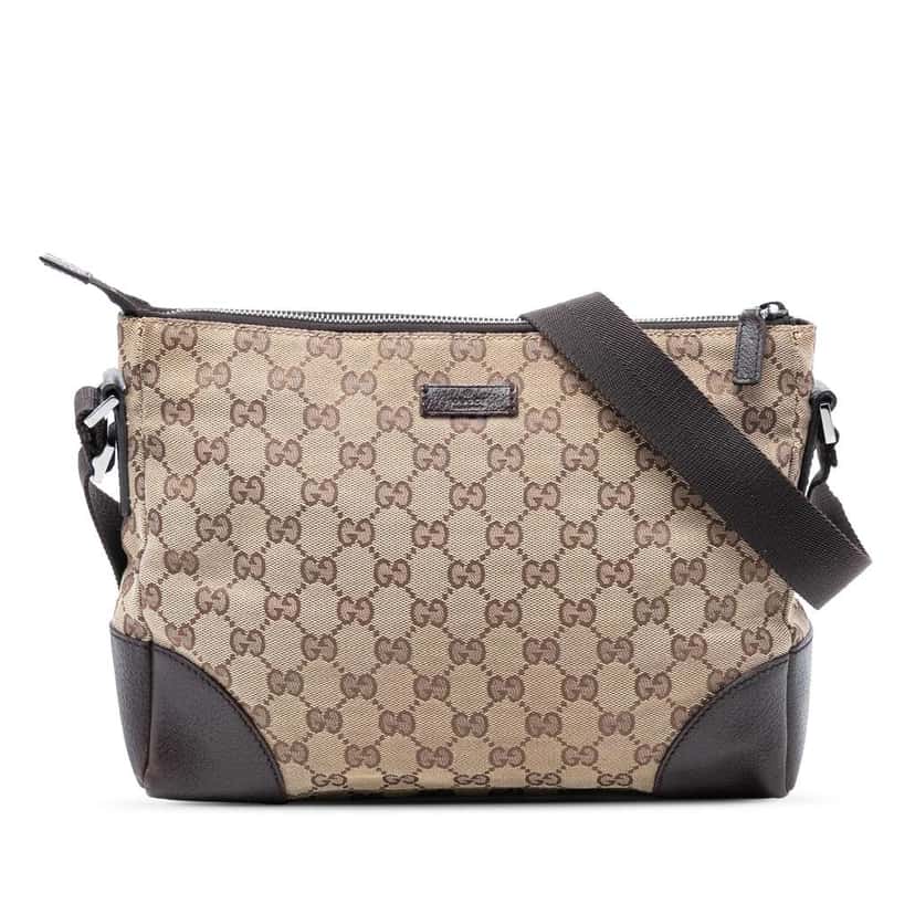 Gucci GG Canvas Crossbody Beige Very good condition - Front View